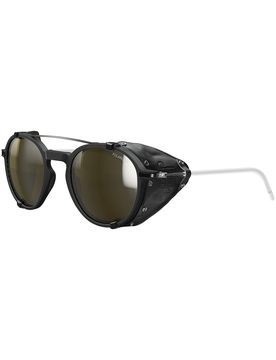 Sonnenbrille Legacy Noir/Blanc/Noir SP 4 aus Leder schwarz