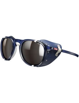 Sonnenbrille Millenium Bleu/Blanc SP 4 aus Leder Blau