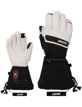 Beheizbare Handschuhe Heat Glove 9.0 Finger Cap Women Blanche / Noir für Damen aus Wolle Größe L Weiß