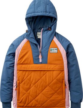 Veste à capuche compactable - Ocean Recycled Insulated Jacket W Dark Denim Sunset Orange en Nylon - Taille L - Bleu