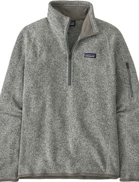 Polaire zippée de randonnée - W's Better Sweater 1/4 Zip Birch White - Taille M - Beige