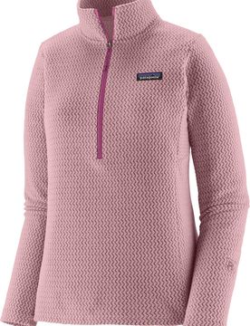 Polaire gaufrée à col zippé - W's R1 Air Zip Neck Quiet Violet - Taille S