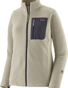 Schnell trocknendes Fleece mit Waffelmuster und Reißverschluss – Damen / Frau – W's R1 Air Jkt Wool White W's R1 Air