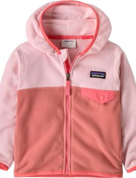 Warmes, schnell trocknendes Fleece mit Reißverschluss – Unisex für Kinder – Baby Micro D Snap-T Jkt Moment Pink Baby Micro D