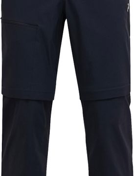 Pantalon de randonnée déperlant - M Iconiq Zip Off Pants Black en Softshell - Taille L - Noir