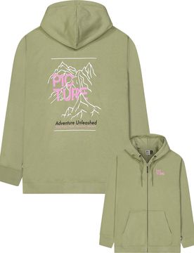 Sweat à capuche en coton organique - Endako Zip Hoodie Aloe en Coton - Taille S - Vert