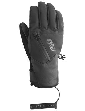 Wasserfeste und atmungsaktive Handschuhe Kakisa Gloves Black für Damen Größe 7 schwarz
