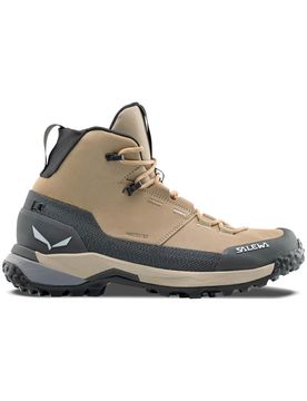 Chaussures de trekking - Puez Leather Mid Ptx W Quicksand/Onyx en Cuir - Taille 38 - Beige