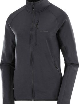 Polaire technique chaude et légère - Sntial Lightwarm FZ W Deep Black - Taille S - Noir