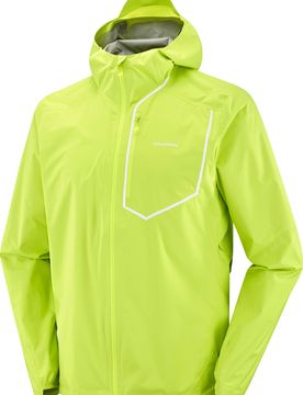 Veste imperméable et coupe-vent de trail - Bonatti Pro Jkt M Acid Lime - Taille S - Jaune
