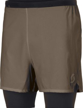 Short léger et stretch pour running - Endurance Tech Hybrid Shorts M Wood Grey Black - Taille L - Gris