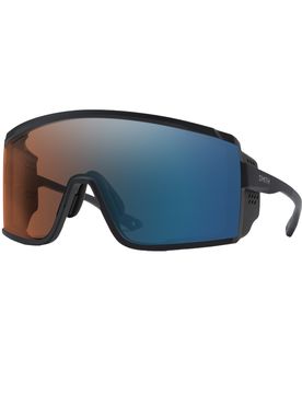 Photochromatische Sonnenbrille Pursuit Matte Black ChromaPop Glacier Photochromic Copper To Gray With Blue Mirror schwarz