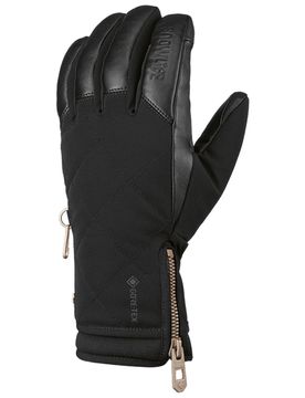 Isolierende Handschuhe aus GORE-TEX und PrimaLoft® Crystal GTX Glove Black für Damen aus Leder Größe XL schwarz