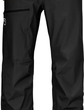 Skitourenhose 3L Ortler Pants M Black Raven für Herren aus Wolle Größe XL schwarz