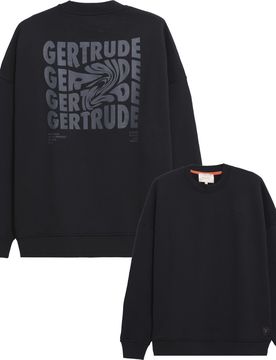 Sweat en coton - Ruben Fluidity Black en Coton - Taille M - Noir