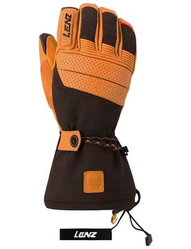 Gants chauffants - Heat Glove 9.0 Finger Cap Men Marron / Noir en Laine - Taille XL - Orange