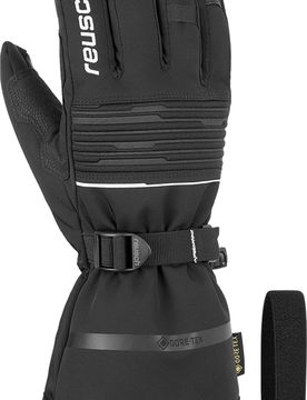 Atmungsaktive, wasserdichte Handschuhe Isidro GTX Black/White für Herren aus Leder Größe 8 schwarz