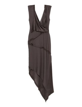 The Attico Vestito Midi Asimmetrico