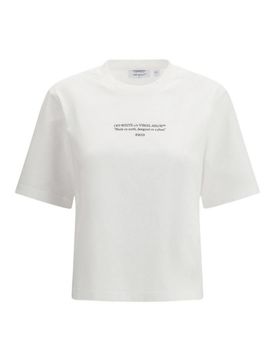 T-shirt bianca con grafica sul petto