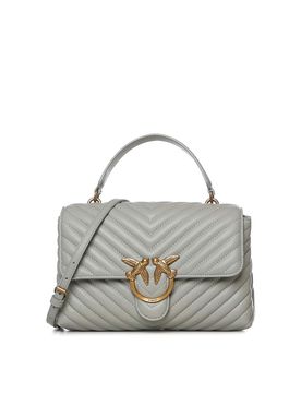 Borsa media in nappa Love Bag Puff Chevron