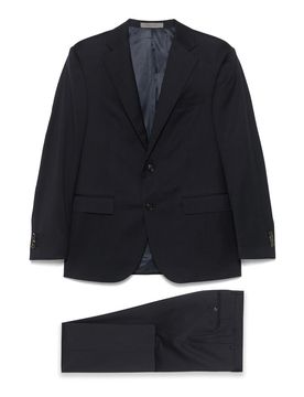 Vestito monopetto in lana vergine