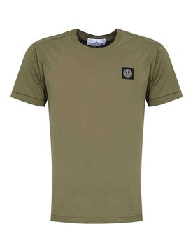 T-Shirt 2100027 In Cotone Military Green