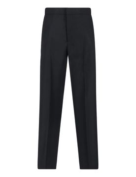 Pantaloni sartoriali in lana vergine