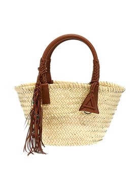 Borsa piccola con icona in foglia di palma