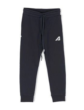 Pantaloni sportivi in cotone con ricamo logo