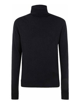 Maglione in lana merino con collo alto