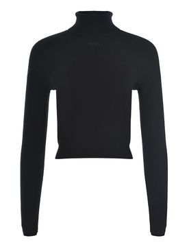 Maglione A Collo Alto In Lana E Cashmere