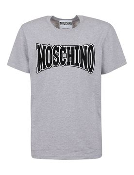 T-shirt in cotone con ricamo logo