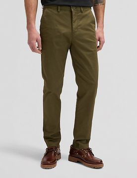 Slim Lightweight Chino Trousers Olive Moss Größe 33x32 male
