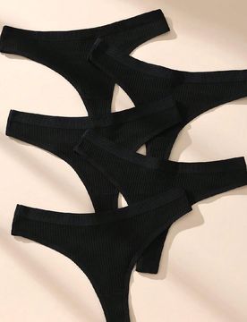 Piezas/paquete Bragas de bikini de algodón sólido y transpirable sexy para mujer