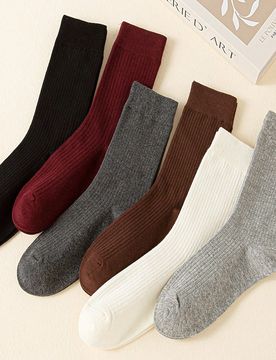 Pares de calcetines de mujer de color aleatorio con textura de burbuja, cómodos, transpirables, clásicos, estilo europeo, calcetines casuales con fr