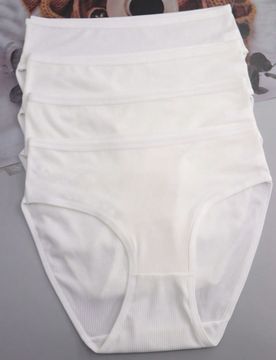 Piezas Bragas deportivas altas y cómodas de cintura alta, blancas y transpirables para mujeres
