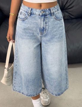 Pantalones cortos vaqueros tipo bermuda sueltos y cómodos de estilo casual y vintage Y2K para uso diario, festivales de primavera a verano y streetwe