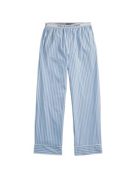 Polo Pantalon de pyjama rayé en coton