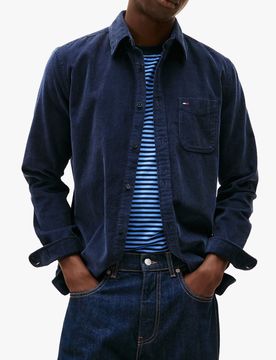 Chemise manches longues en velours