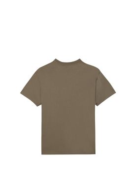 T-shirt brodé en coton Marron M Male