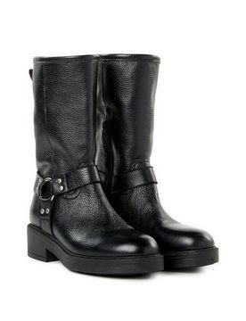 Bottines motardes à talons Darla en cuir