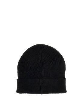 Bonnet en maille avec logo métallique