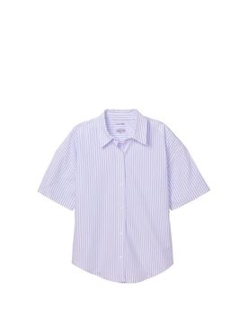 Calvin Chemise de nuit courte rayée en coton