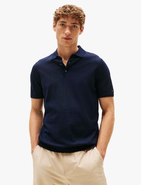 Polo manches courtes en laine