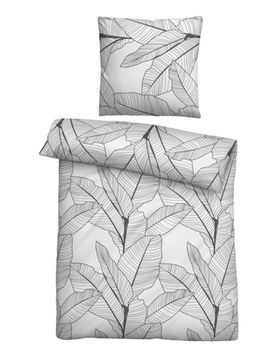 Cooling Bettwäsche Dschungel pistaziengrün, 1x 135x200 cm + 1x 80x80 cm