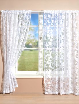 Gardine mit Raffhalter 2er-Set 140x230cm