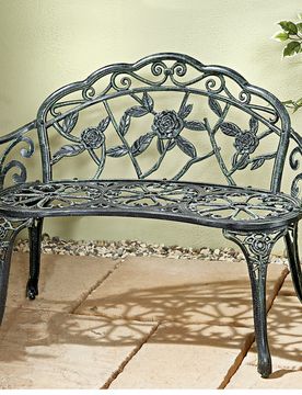 Gartenbank "English Rose" Vintage-Stil