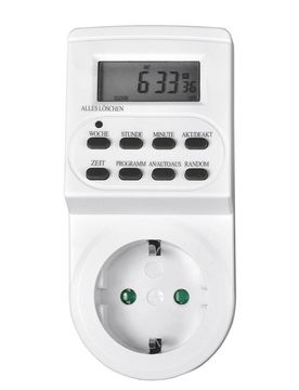 Elektronische Wochen-Zeitschaltuhr mit Zufallsprogramm