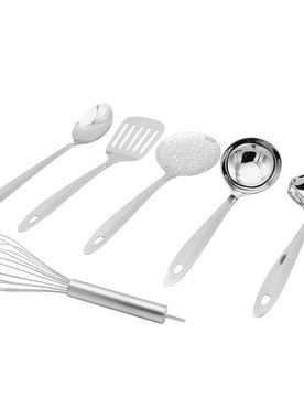 Küchenhelfer-Set aus Edelstahl 6-tlg