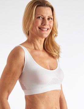 Kühlender Soft-BH weiß + haut + schwarz + hellblau + rosa, 5er-Set